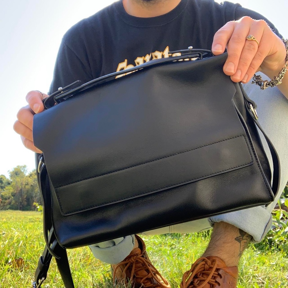 Black Allsaints Leather Shoulder Bag